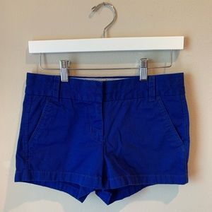 EUC J.Crew black label 3” chino shorts in ROYAL BLUE